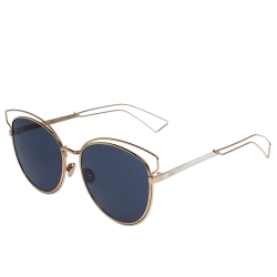 مملوكة مسبقًا Dior Gold/Black Sideral 2 Cat-Eye Sunglasses