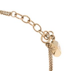 Pre Owned سوار ديور ذهبي اللون كريستال بالشعار