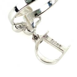 Pre Owned Christian Dior Mini Flower Purple Ring Size 50