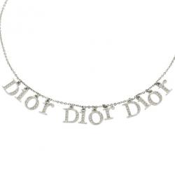 مملوكة مسبقًا Christian Dior Signature Rhinestones Pendants Necklace
