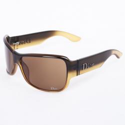 مملوكة مسبقًا Christian Dior Brown Latina Girl 5 Shield Women Sunglasses