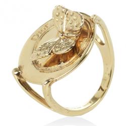 مملوكة مسبقًا Christian Dior Butterfly Metal Ring Size 54.5