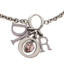 Pre Owned سوار ديور لو فضي حليات متعددة كريستال