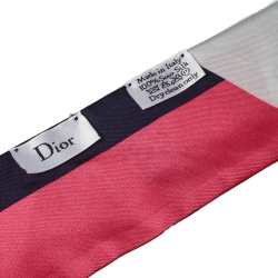 Dior Multicolor ABCDior N Mitzah Silk Bandeau Scarf