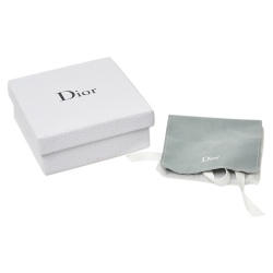 Pre Owned Dior Black Velvet Crystal J’Adior Choker Necklace 