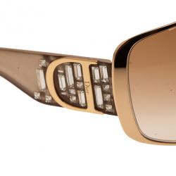 Pre Owned نظارة شمسية ديور إيندينايت 1 مربع كبير ذهبية