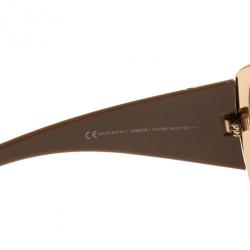 مملوكة مسبقًا Dior Gold Subdior 1 Oversized Aviators