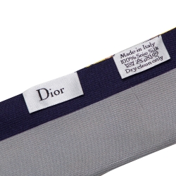 مملوكة مسبقًا Dior Yellow Jewel Print Silk Bandeau Scarf