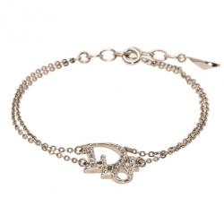 مملوكة مسبقًا Dior Oblique Crystal Bracelet 21CM