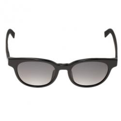 مملوكة مسبقًا نظارة شمسية ديور مستديرة سوداء بإطار أسود