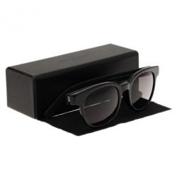 مملوكة مسبقًا نظارة شمسية ديور مستديرة سوداء بإطار أسود