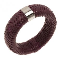 Pre Owned سوار ديور جلد بنفسجي 19سم