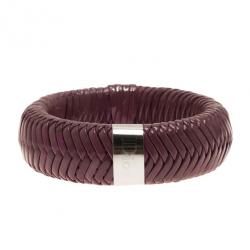 Pre Owned سوار ديور جلد بنفسجي 19سم