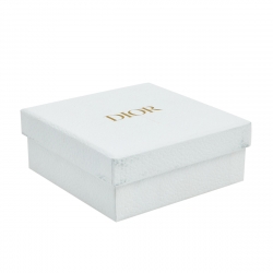 Pre Owned طقم أسورتين ديور جادور قطن مطرز أزرق كحلي بحلية ديور