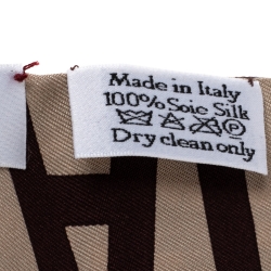 Pre Owned وشاح ديور توايلي جادور ديوريسيمو حرير بني