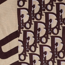 Pre Owned وشاح ديور توايلي جادور ديوريسيمو حرير بني