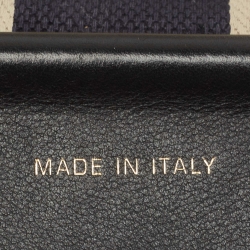 مملوكة مسبقًا Dior Blue Canvas and Leather Shoulder Bag Strap