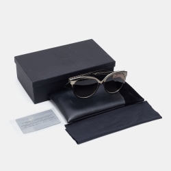 Pre Owned Dior Diorama2 Gunmetal/Grey Gradient TCTHA Round Sunglasses