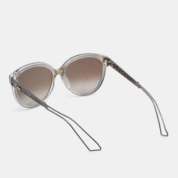 Pre Owned Dior Diorama2 Gunmetal/Grey Gradient TCTHA Round Sunglasses
