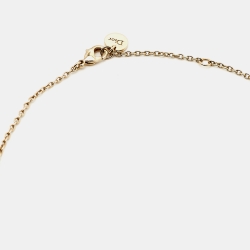 Dior Clair D Lune Crystals Gold Tone Necklace