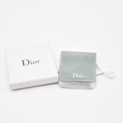 Pre Owned Dior Tribales Bee Faux Pearl Gold Tone Earrings