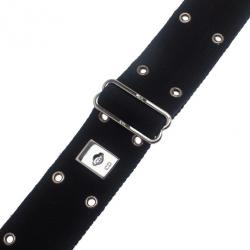 Pre Owned Dior Black Canvas Clasp Belt 70CM