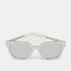 Dior Silver Mirrored Diorama Wayfarer Sunglasses