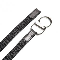 Pre Owned حزام ديور ديورزمو مشبك سي دي المعدني ميتاليك 75 سم