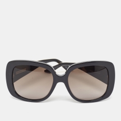 Dior Black/White Gradient Cannage Lady Lady 1 Oversized Sunglasses