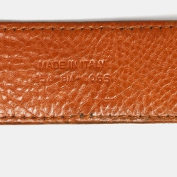 Dior Blue Embroidered Denim Buckle Belt 95 CM