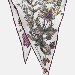 Pre Owned Christian Dior Multicolor Printed Silk Mexico Millefiori Diamond Scarf