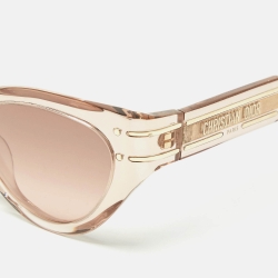 Pre Owned Dior Pink Gradient DiorSignature 871 Butterfly Sunglasses