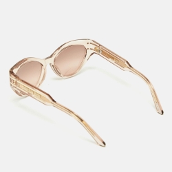 Pre Owned Dior Pink Gradient DiorSignature 871 Butterfly Sunglasses