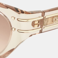 Pre Owned Dior Pink Gradient DiorSignature 871 Butterfly Sunglasses