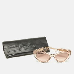 Pre Owned Dior Pink Gradient DiorSignature 871 Butterfly Sunglasses