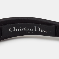 Pre Owned Dior Black Black Satin Songe Headband 