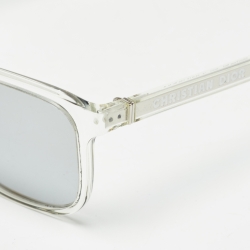 Pre Owned Dior Silver DiorTag SU Mirrored Rectangle Sunglasses