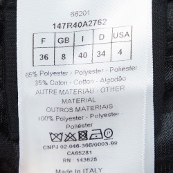 Pre Owned Dior Black Monogram Patterned Cotton Blend Hooded Mini Dress S