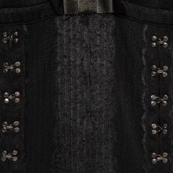 مملوكة مسبقًا Christian Dior Boutique Black Stretch Knit Lace Detail Camisole L
