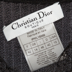 مملوكة مسبقًا Christian Dior Boutique Black Stretch Knit Lace Detail Camisole L