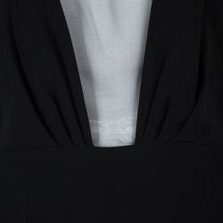 Dior Black Sheer Panel Detail Sleeveless Dress S