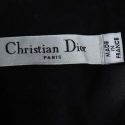 Dior Black Sheer Panel Detail Sleeveless Dress S