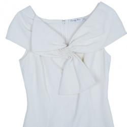 مملوكة مسبقًا Dior White Off-Shoulder Dress M