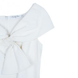 مملوكة مسبقًا Dior White Off-Shoulder Dress M
