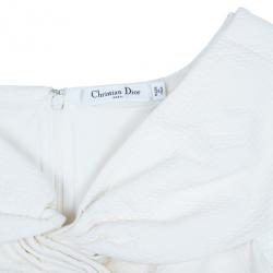 مملوكة مسبقًا Dior White Off-Shoulder Dress M