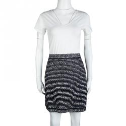 Dior Tricolor Textured Mini Skirt M