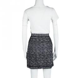 Dior Tricolor Textured Mini Skirt M