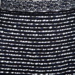 Dior Tricolor Textured Mini Skirt M