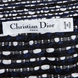 Dior Tricolor Textured Mini Skirt M