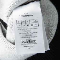 Pre Owned Dior Black Cashmere J'ADIOR 8 Sweater M